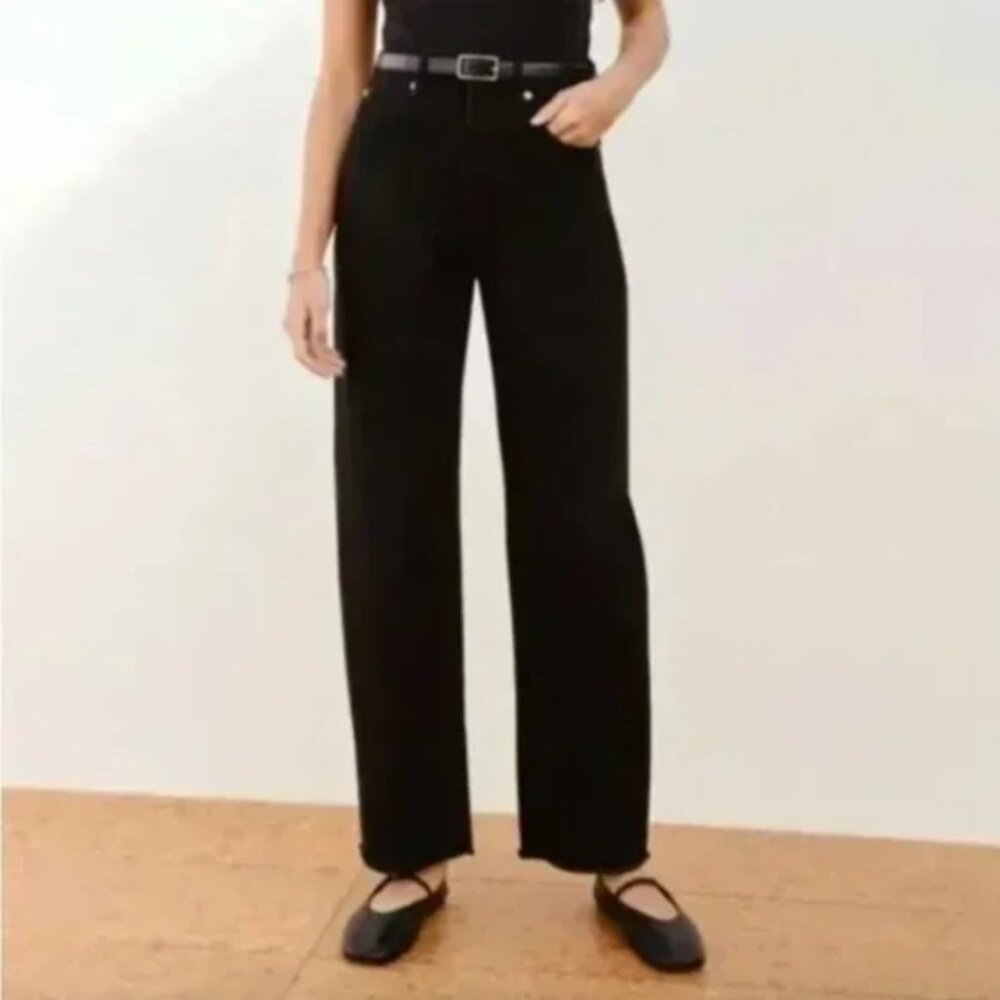 NWT Everlane The Way High Jean Womens 27 Short Coal Black Denim